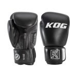 Bokshandschoenen echt leer van Knockoutgear Zwart