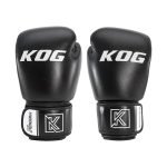 Voorkant bokshandschoenen echt leer van Knockoutgear Zwart