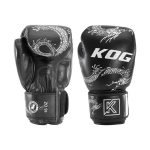 Bokshandschoenen echt leer van Knockoutgear Zwart dragon