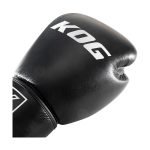 Voorkant ingezoomd bokshandschoenen echt leer van Knockoutgear Zwart