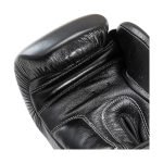 Bovenkant bokshandschoenen echt leer van Knockoutgear Zwart