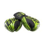 Voorkant liggend bokshandschoenen van Knockoutgear Zwart-Groen