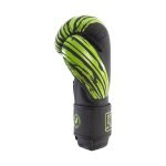 Zijkant bokshandschoen van Knockoutgear Zwart-Groen