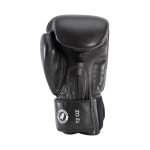 Achterkant bokshandschoen echt leer van Knockoutgear Zwart