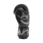 Zijkant bokshandschoen echt leer van Knockoutgear Zwart dragon