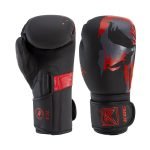 Bokshandschoenen van Knockoutgear Zwart-Rood