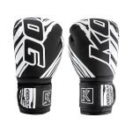 Voorkant bokshandschoenen van Knockoutgear Zwart-Wit