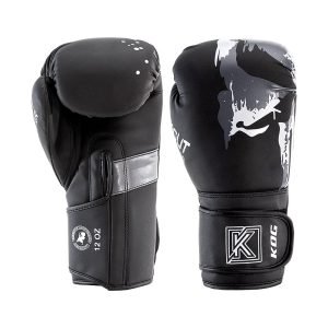 Bokshandschoenen van Knockoutgear Zwart-Wit-Grijs
