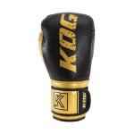 Voorkant rechts bokshandschoen van Knockoutgear Goud-Zwart