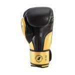 Achterkant bokshandschoen van Knockoutgear Goud-Zwart