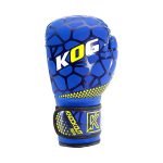 Voorkant links bokshandschoen van Knockoutgear Blauw