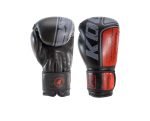 Bokshandschoenen van Knockoutgear Zwart-Rood-Grijs