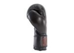 Zijkant bokshandschoenen van Knockoutgear Zwart-Rood-Grijs
